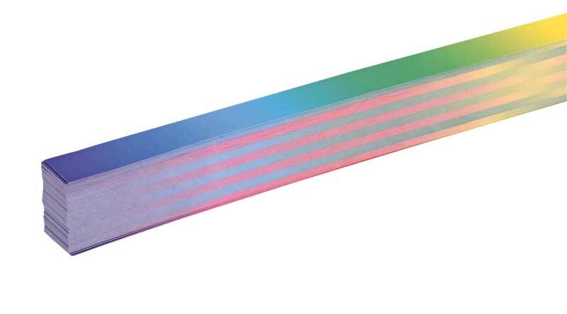 Papierstreifen regenbogen - 2 x 49,5 cm, 200 Stk.