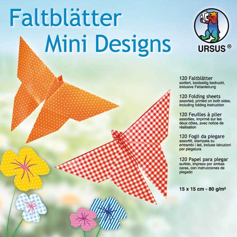 Faltbl&#xE4;tter Mini Design - 120 Stk./Pkg., 15 x 15