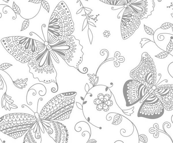 Papier magique - 23 x 33 cm, Papillons