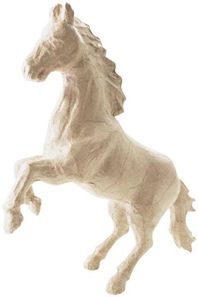 Animaux en papier mâché - cheval grand, 19 x 23 cm
