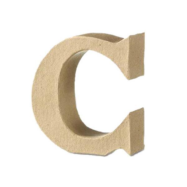 Papier-maché letter C