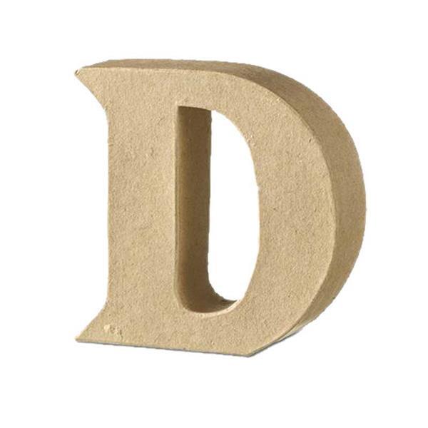 Papier-maché letter D