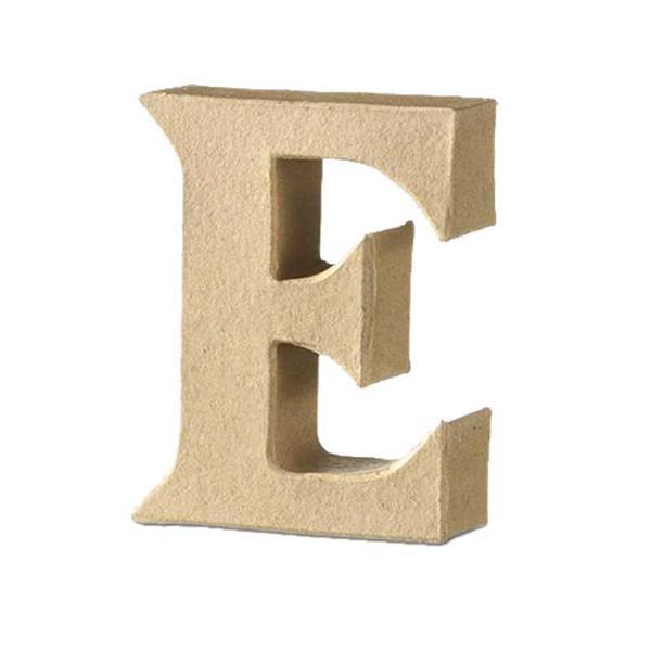 Papier-maché letter E