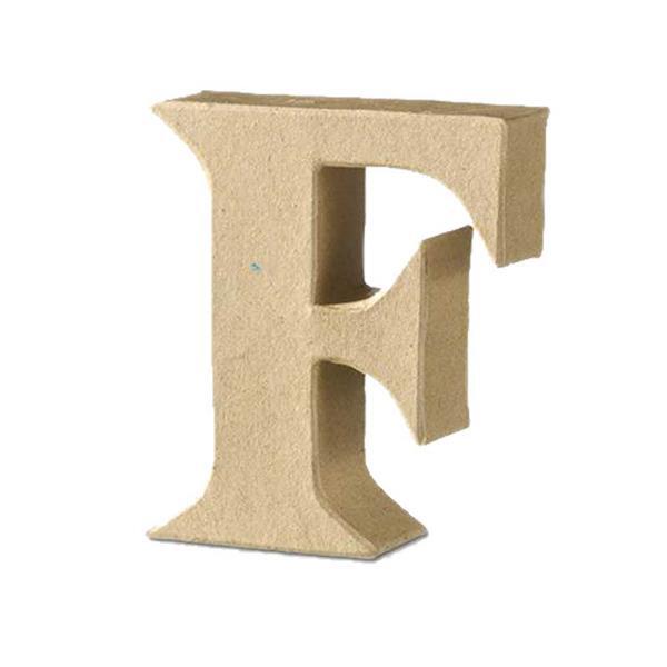 Papier-maché letter F