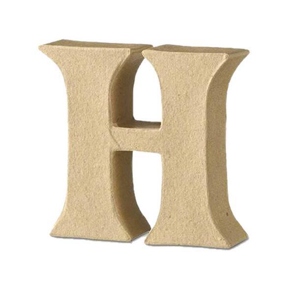 Papier-maché letter H