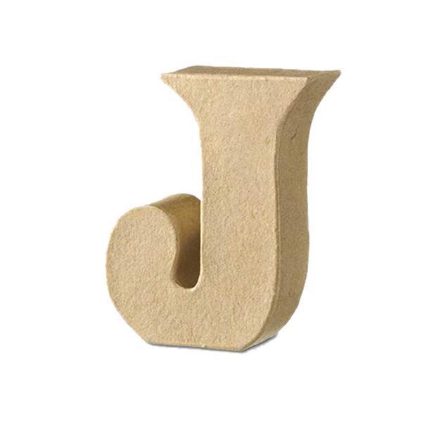 Papier-maché letter J