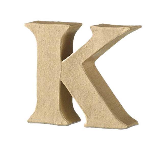 Papier-maché letter K