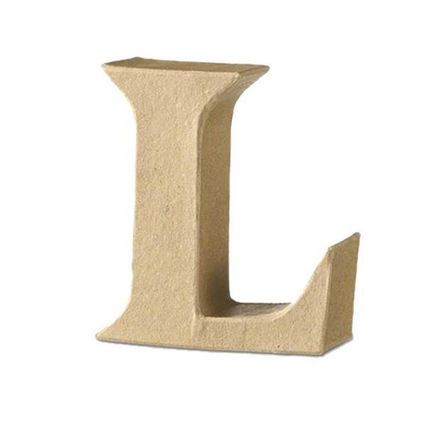 Papier-maché letter L