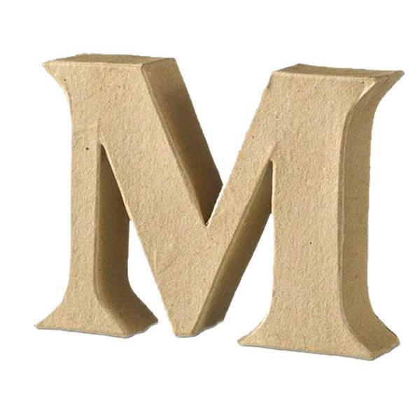 Papier-maché letter M