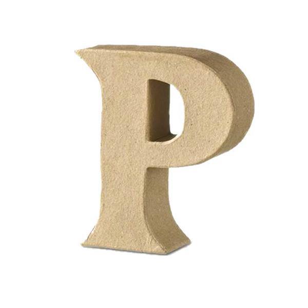 Papier-maché letter P