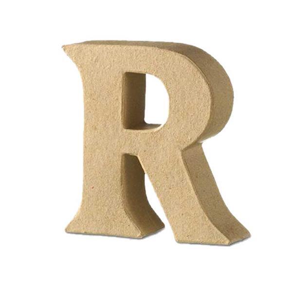 Papier-maché letter R