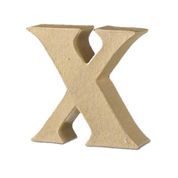 Papier-maché letter X