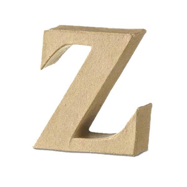 Papier-maché letter Z