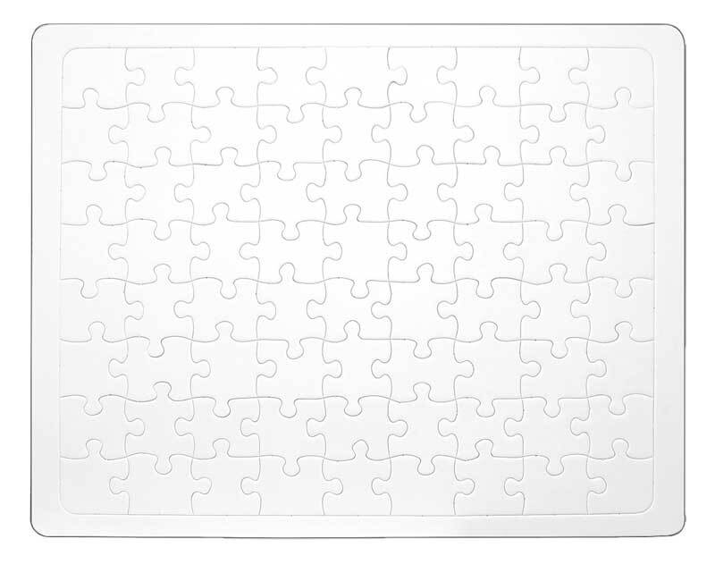 Blankopuzzle aus Kunststoff zum gestalten und bemalen 16 Teile ca. 12 x 12 cm 