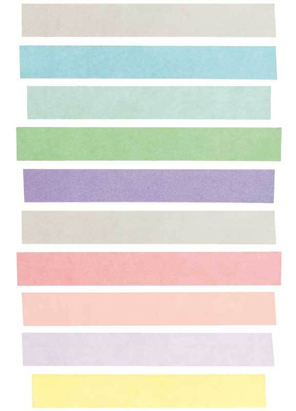 Set Washi Tape - Tons pastels