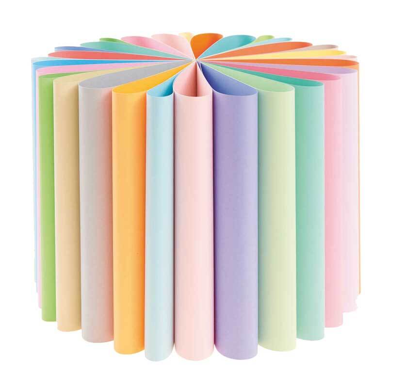 Knutselpapier - 30 vel, A4, pastel