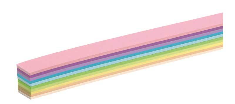 Papierstreifen pastell - 1 x 50 cm, 200 Stk.
