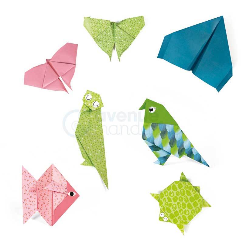 Origami Bastelset - Schmetterlinge & Vögel & Flie