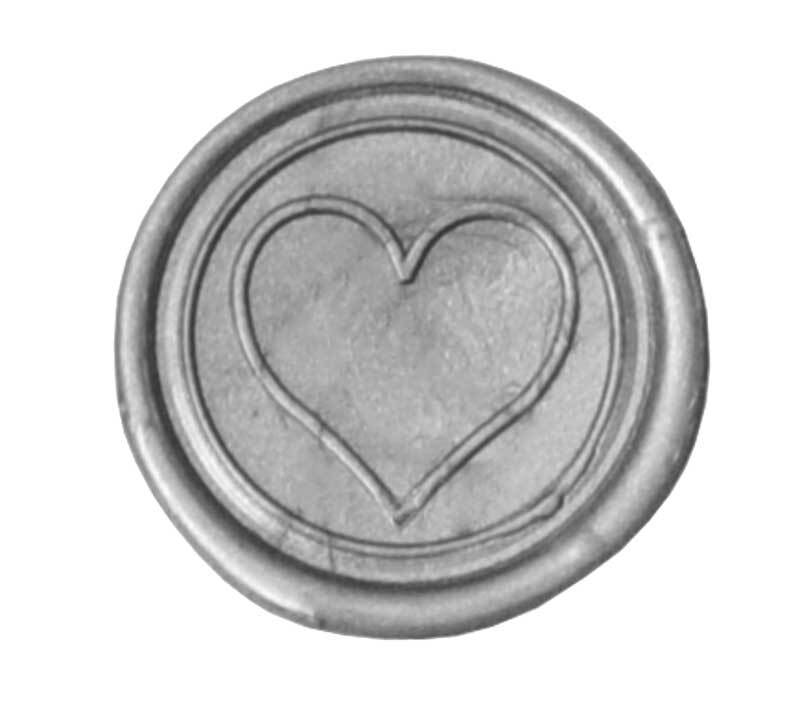 Lakstempel symbool hart