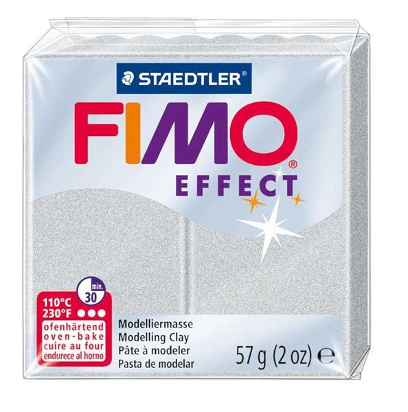 Fimo Soft Metallic - 57 g, zilver