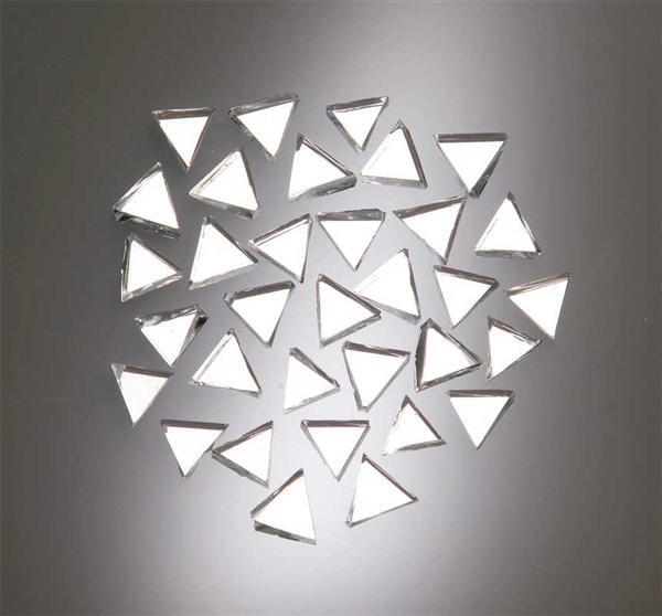 Moza&#xEF;ek spiegelstenen  100 g, driehoek, 8 mm