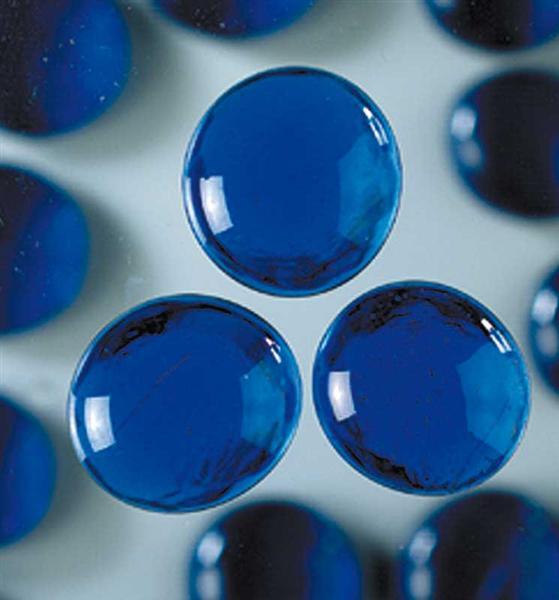 Pépites en verre - 18 - 20 mm, bleu