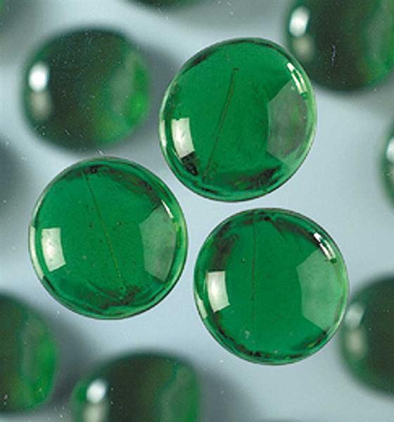 Pépites en verre - 18 - 20 mm, vert