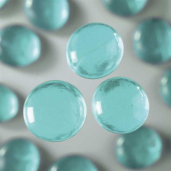 Pépites en verre - 18 - 20 mm, turquoise clair