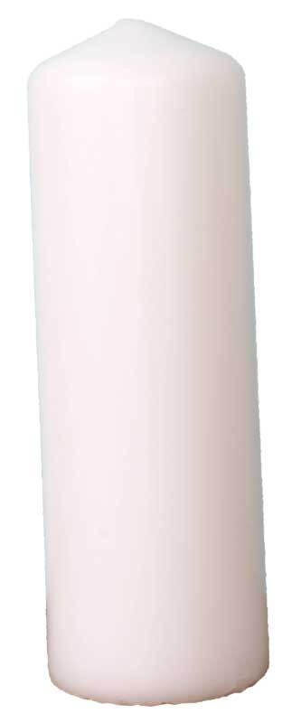 Bougie cylindrique - 200 x 68 mm, blanc