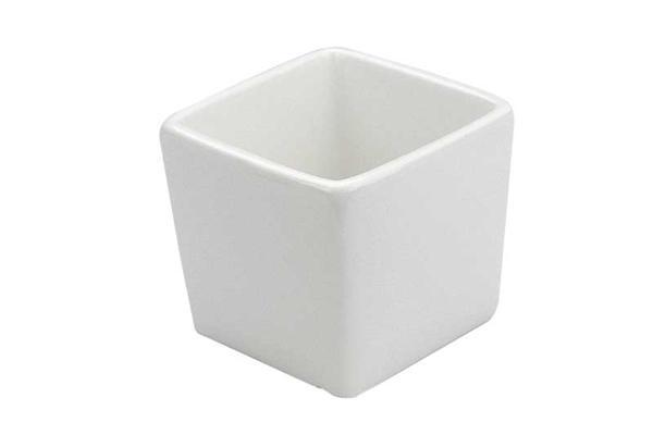 Pot carré porcelaine, env. 6 cm
