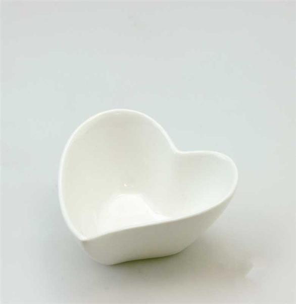 Porzellan - Herzschüssel, 7,5 cm