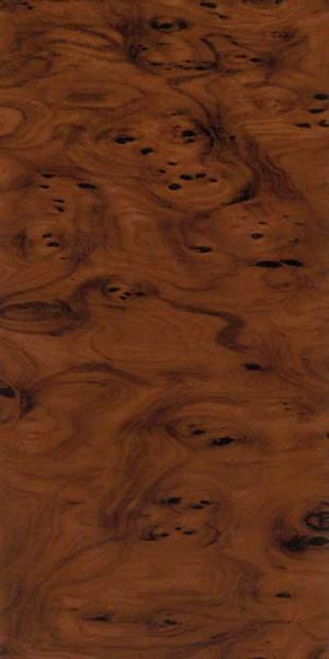 Versierwasplaat - wortelhout effect, bruin