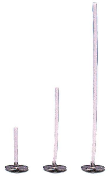 Kaarsenpit met plaatje 100 st., &#xD8; 2 mm, 100 mm