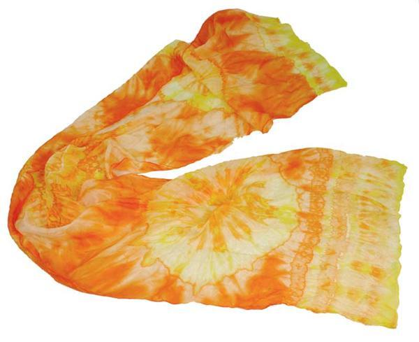 Sjaal van zijde pongé, 45 x 180 cm