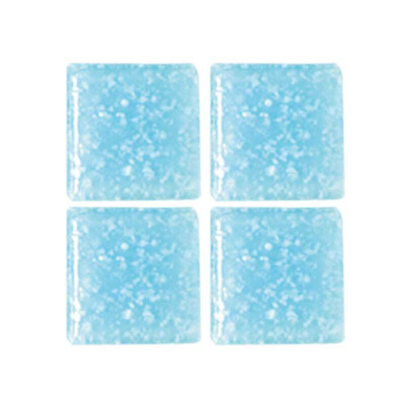 Mozaïek glasstenen - 200 g, azuurblauw