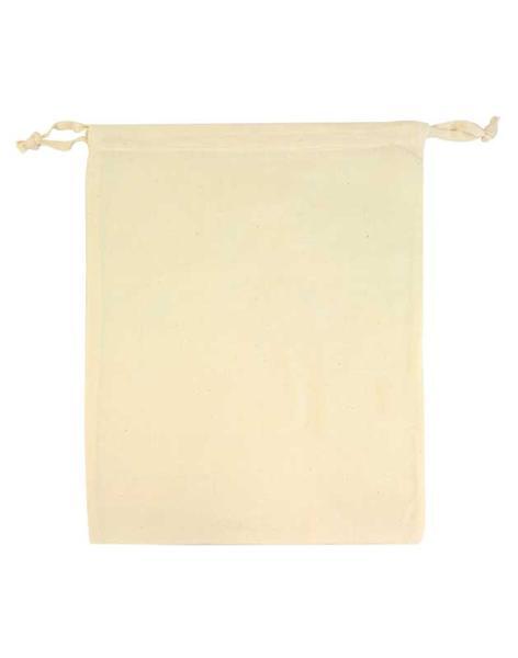 Katoenen zak - naturel, ca. 35 x 27 cm