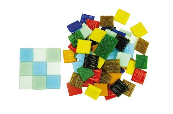 Tesselles émaillées 200 g - 20 x 20 mm, multicolor