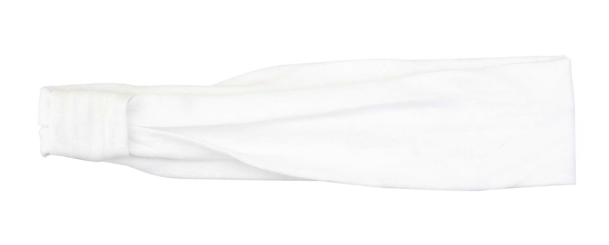 Bandeau-cheveux blanc, env. 6,5 x 48 cm