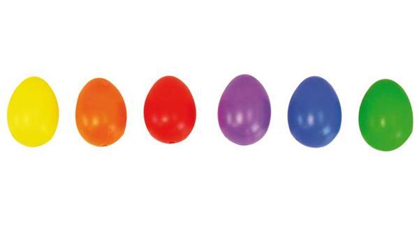 Plastic eieren - bont, 25 x 38 mm, 30 stuks