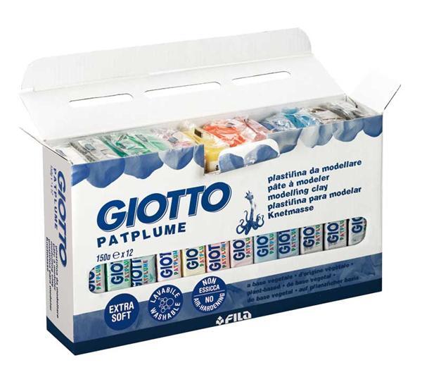 Giotto Knetmasse - Patplume, 12 x 150 g