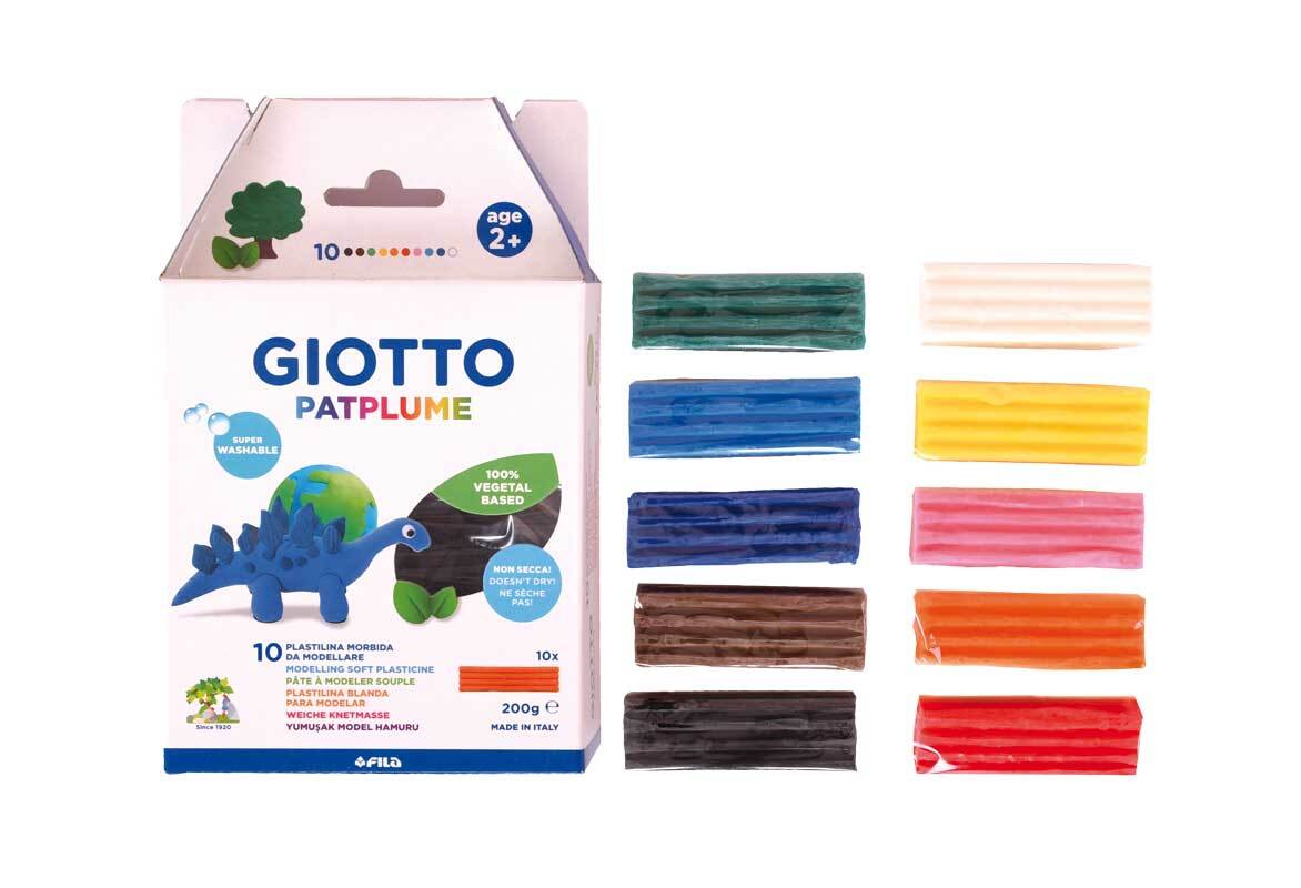 Giotto Knetmasse - Patplume, 10 x 20 g
