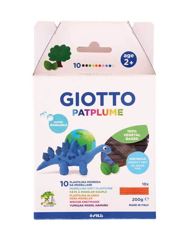 Giotto Pâte à modeler - Patplume 10 x 20 g