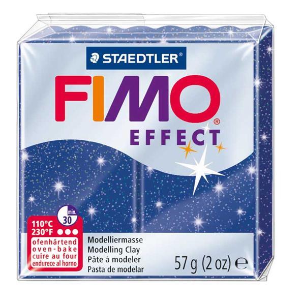 Fimo Soft pailleté - 57 g, bleu