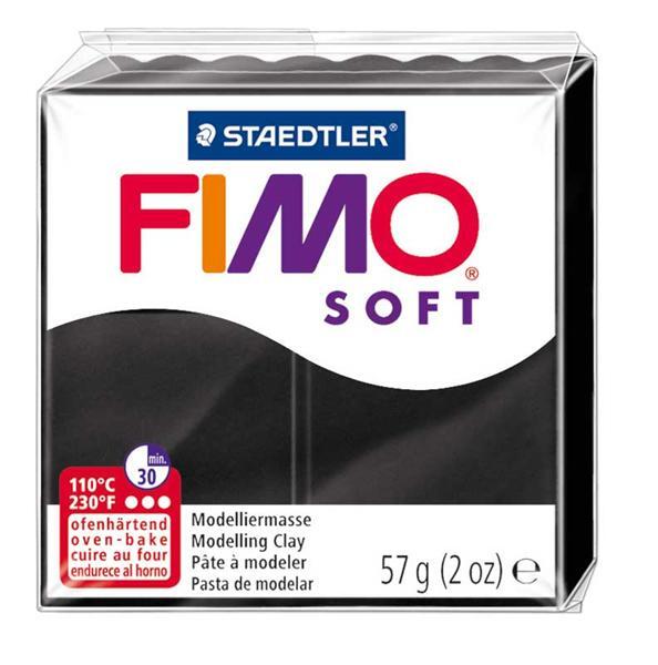 Fimo Soft - 57 g, zwart