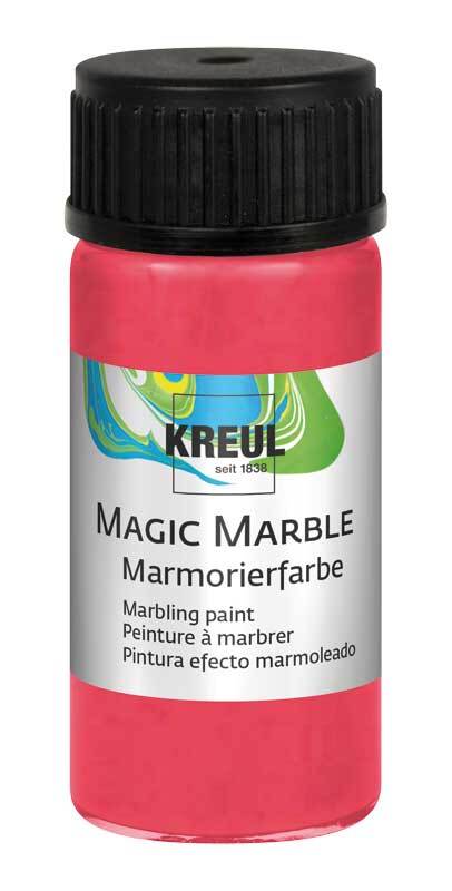 Marmerverf METALLIC - 20 ml, metalic-rood