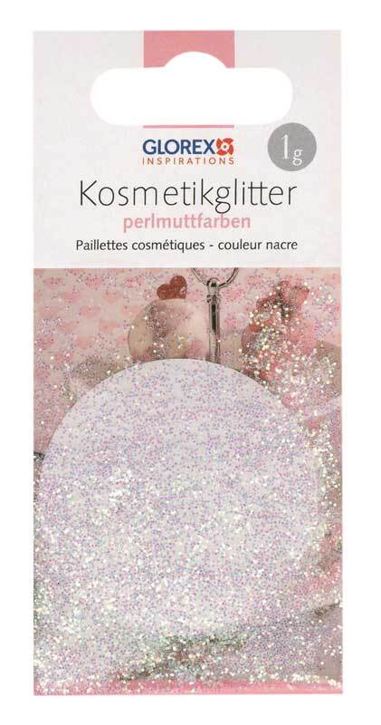 Cosmetische glitter 1 g, parelmoerkleur
