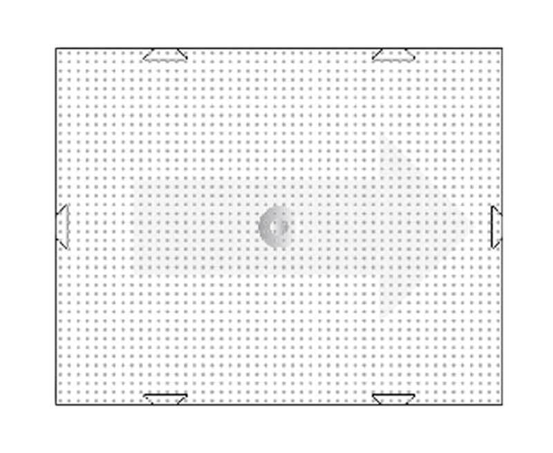 Pixel - grondplaat, 10,1 x 12,6 cm