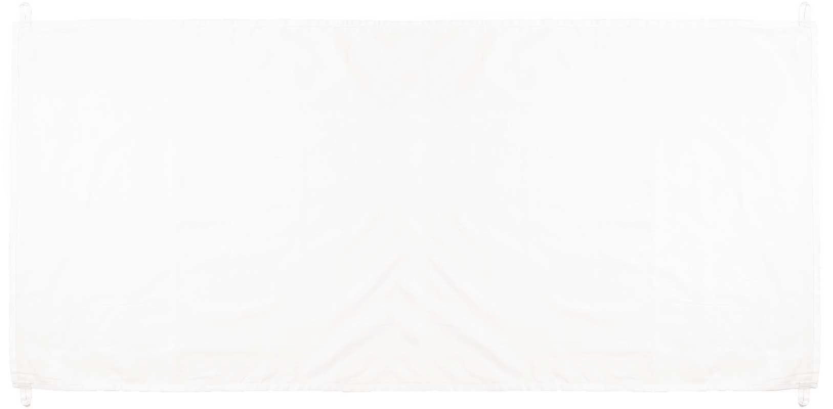 Banderole blanche, env. 60 x 140 cm