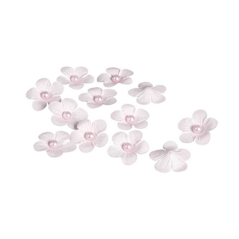 Papier-Blüten - Ø 4 cm, rosa