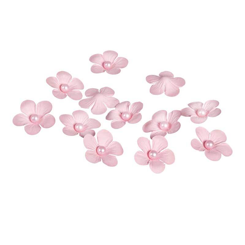 Fleurs en papier - Ø 4 cm, baies